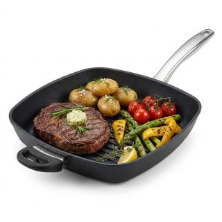 SKK Diamantová grilovací pánev 28 × 28 × 7 cm Gastro